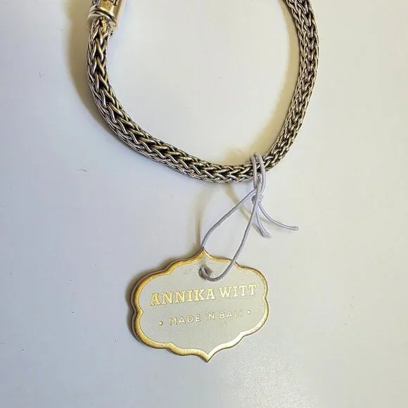 ANNIKA WITT Sterling Silver Semiprecious Stone Chain Bracelet - Picture 9 of 15